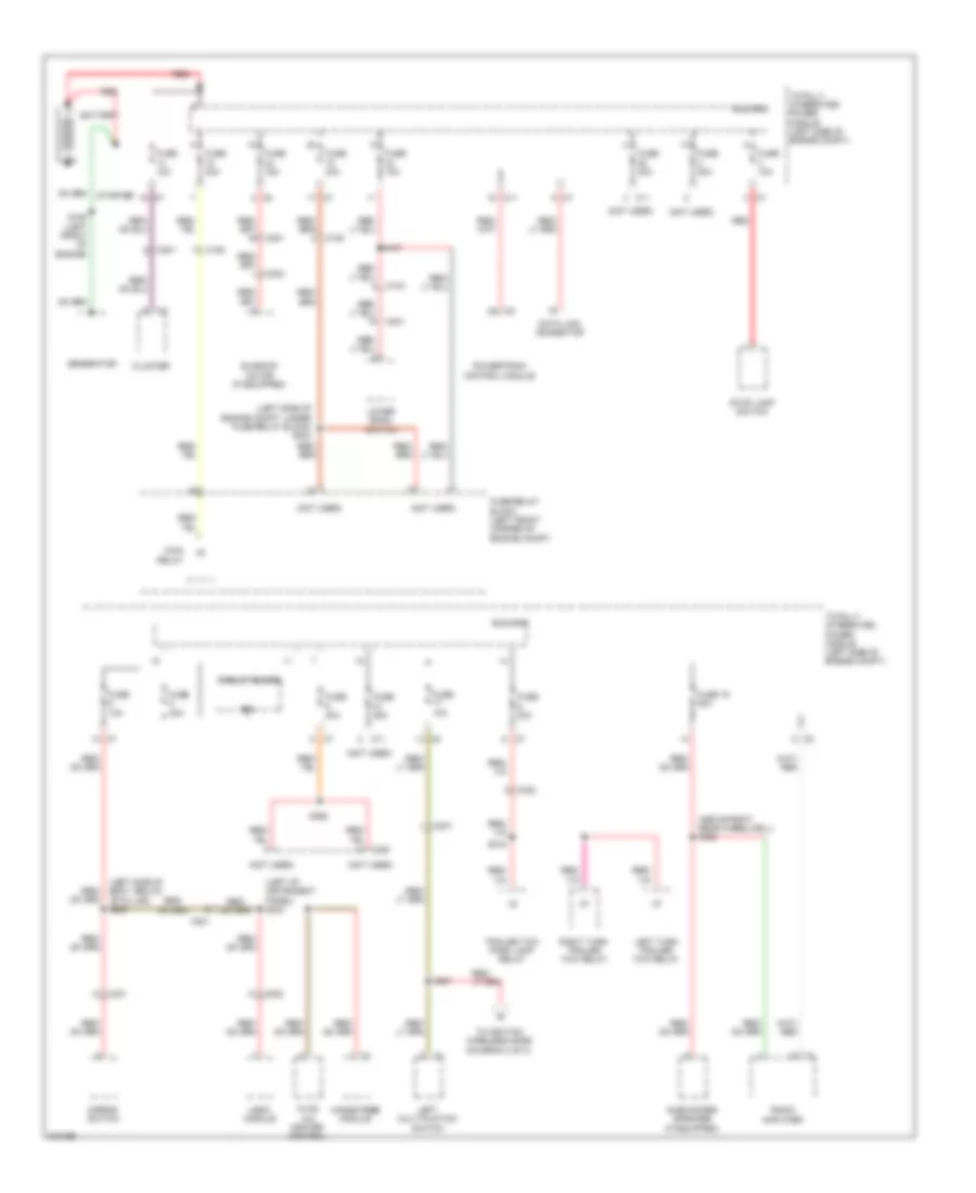 Power Distribution Wiring Diagram 1 of 3 for Dodge Caliber Express 2010