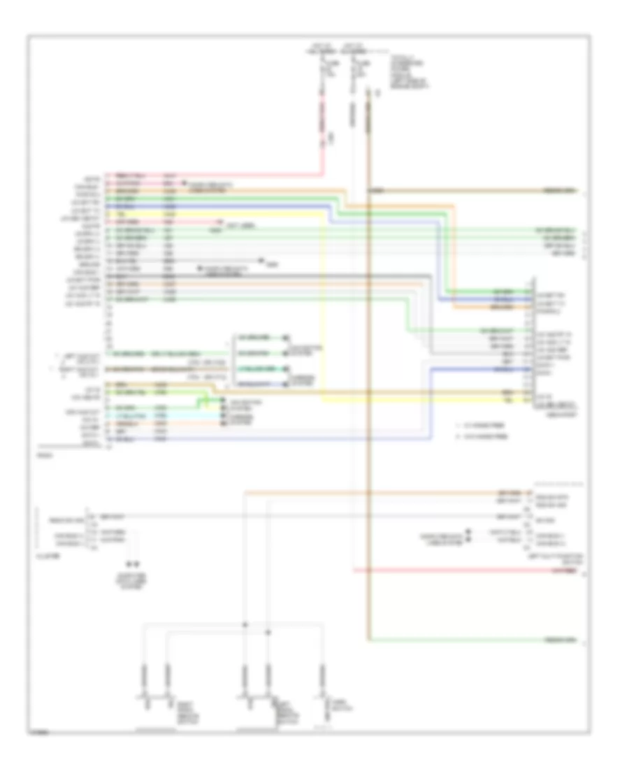 Radio Wiring Diagram 1 of 2 for Dodge Caliber Express 2010