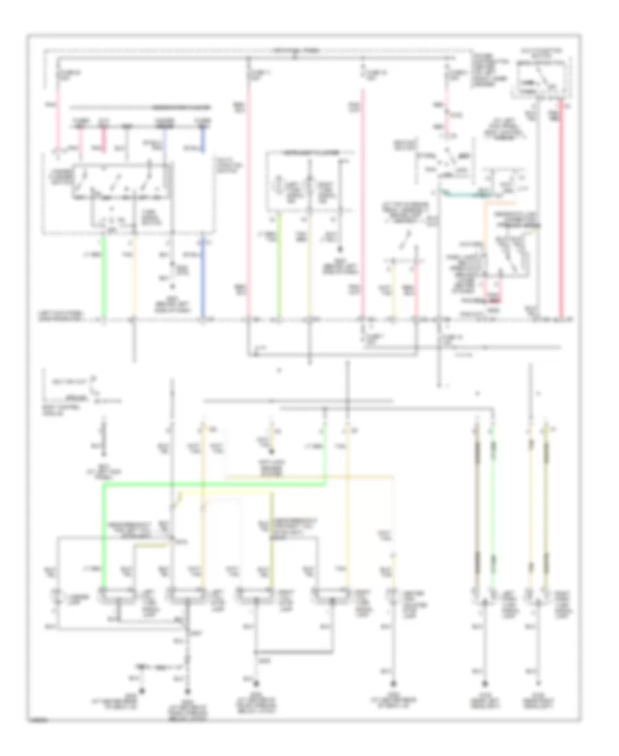 Exterior Lamps Wiring Diagram for Dodge Stratus RT 2006