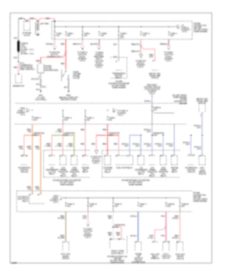 Power Distribution Wiring Diagram 1 of 4 for Dodge Stratus R T 2006