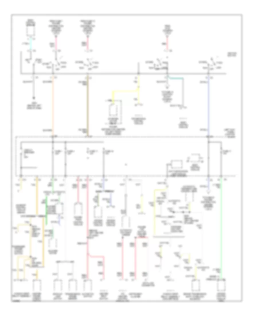 Power Distribution Wiring Diagram (2 of 4) for Dodge Stratus RT 2006