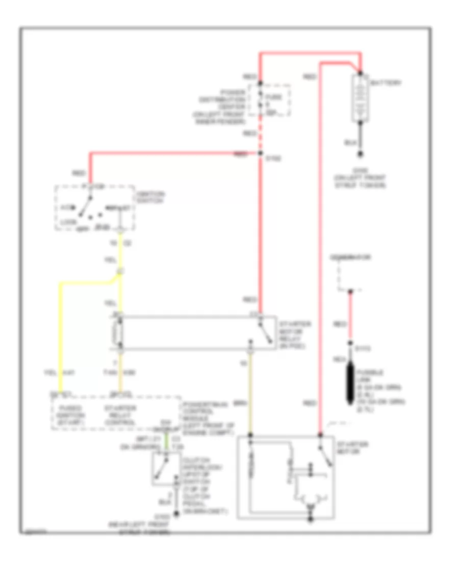 Starting Wiring Diagram for Dodge Stratus R T 2006