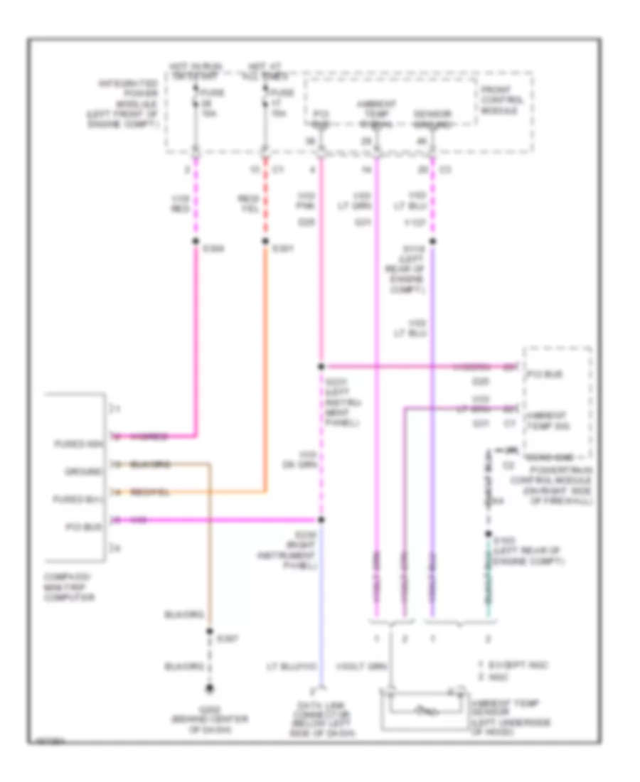 Overhead Console Wiring Diagram for Dodge Pickup R2003 1500