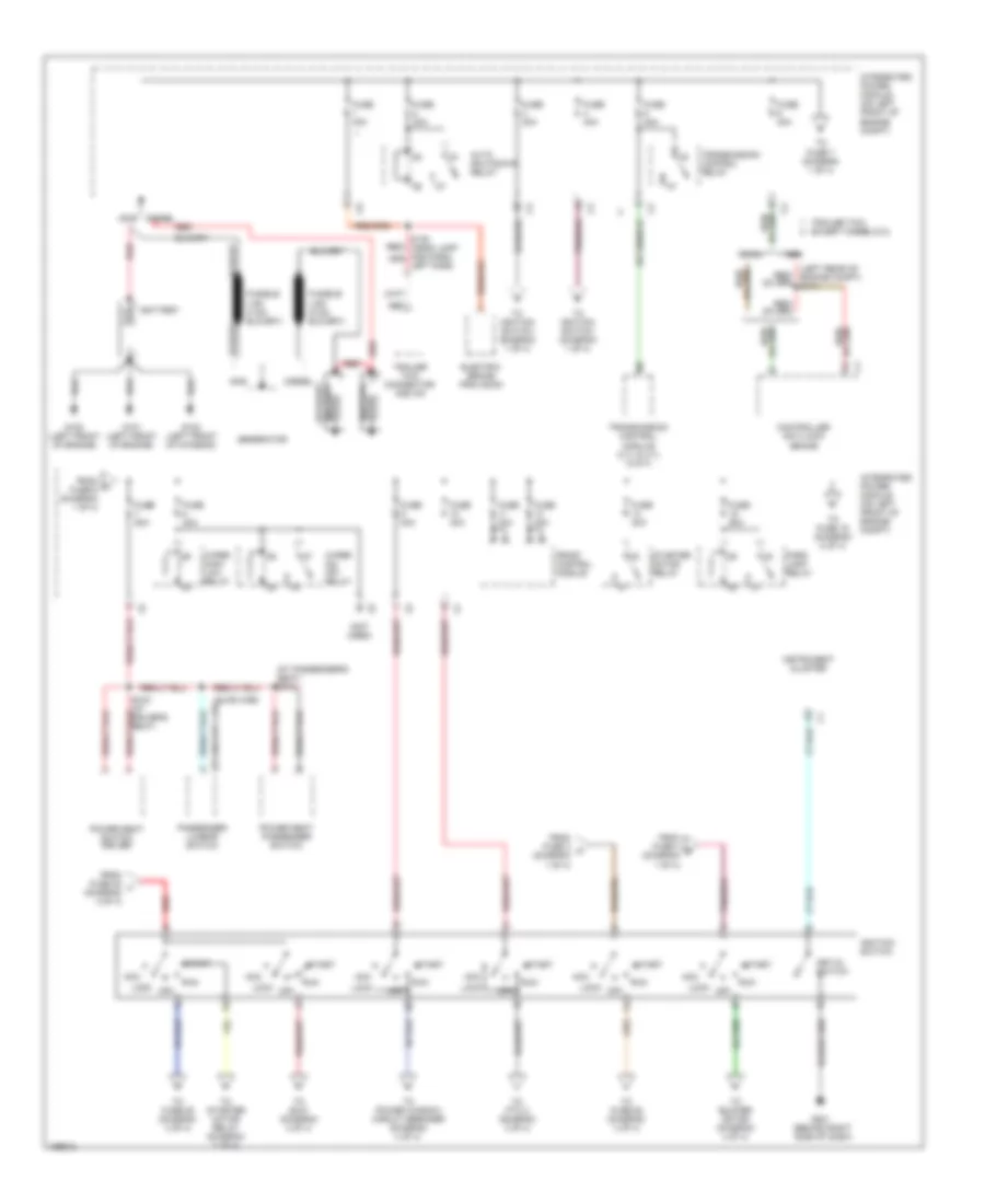 Power Distribution Wiring Diagram 1 of 4 for Dodge Pickup R2003 1500