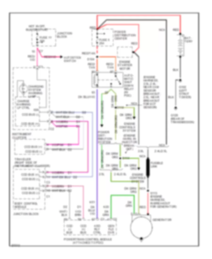 Charging Wiring Diagram for Dodge Stratus 1997