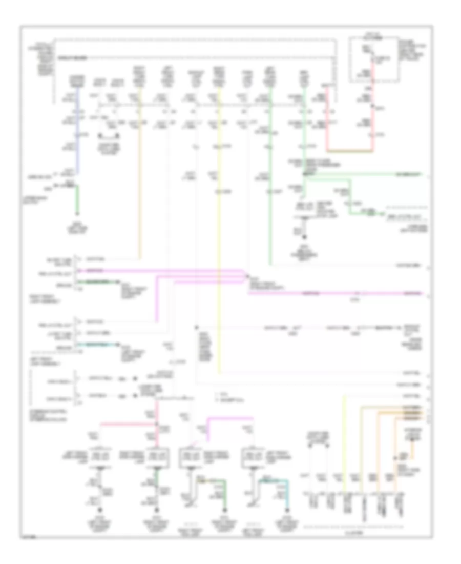 Exterior Lamps Wiring Diagram (1 of 2) for Dodge Challenger RT Classic 2012