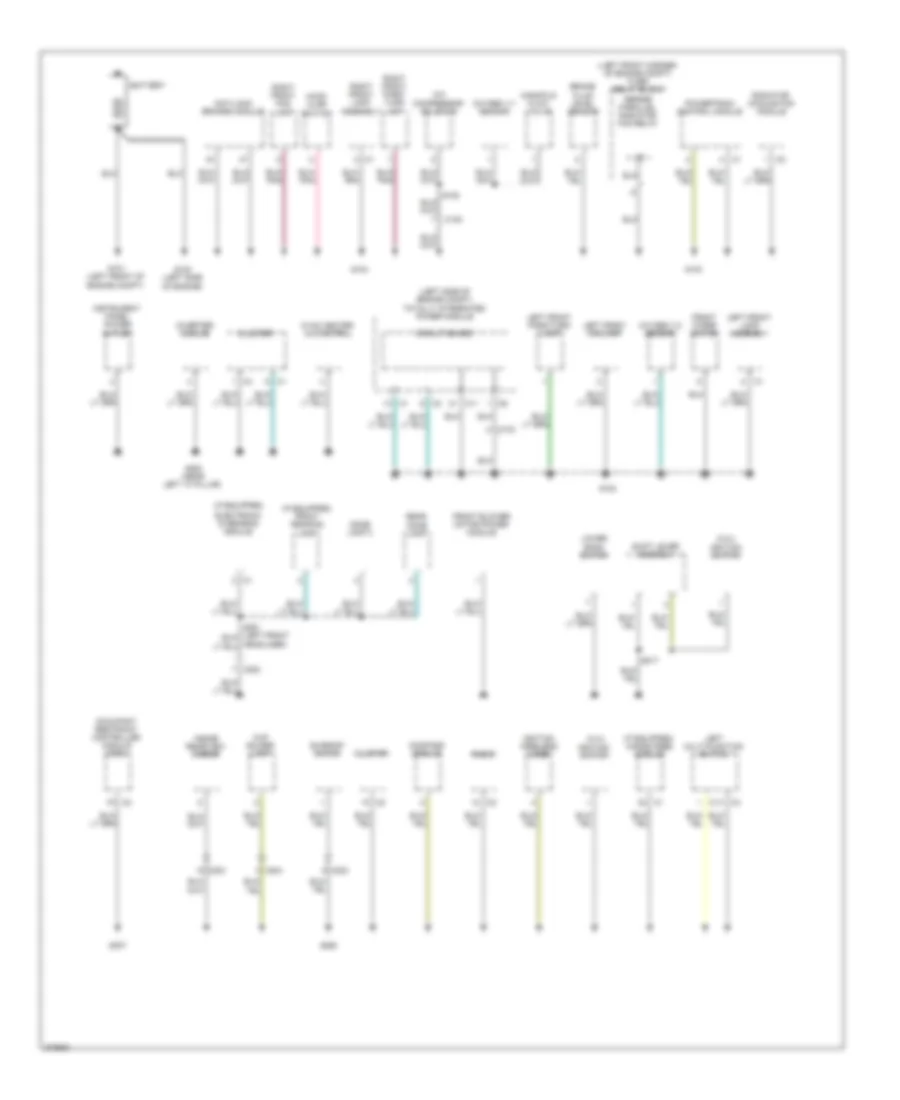 Ground Distribution Wiring Diagram 1 of 2 for Dodge Caliber Heat 2010