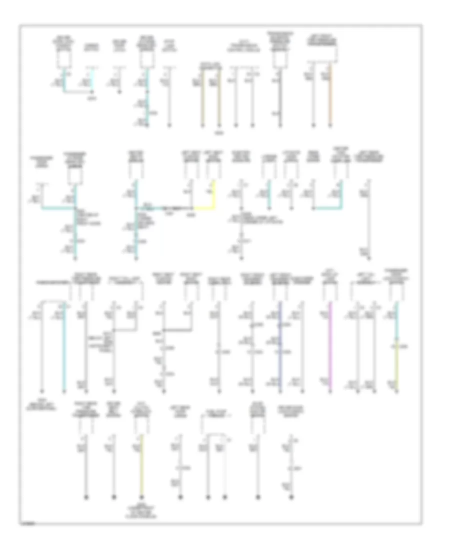 Ground Distribution Wiring Diagram 2 of 2 for Dodge Caliber Heat 2010