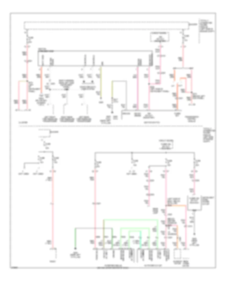 Power Distribution Wiring Diagram 2 of 3 for Dodge Caliber Heat 2010