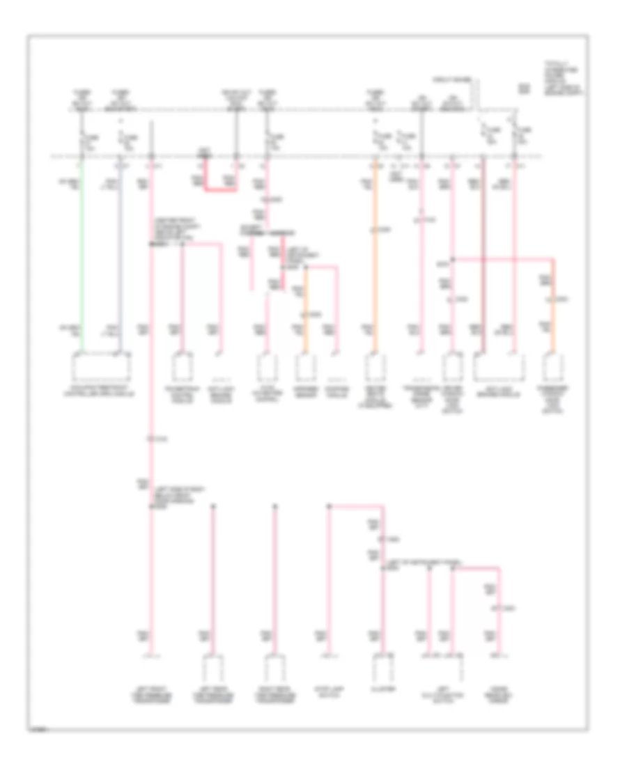 Power Distribution Wiring Diagram (3 of 3) for Dodge Caliber Heat 2010