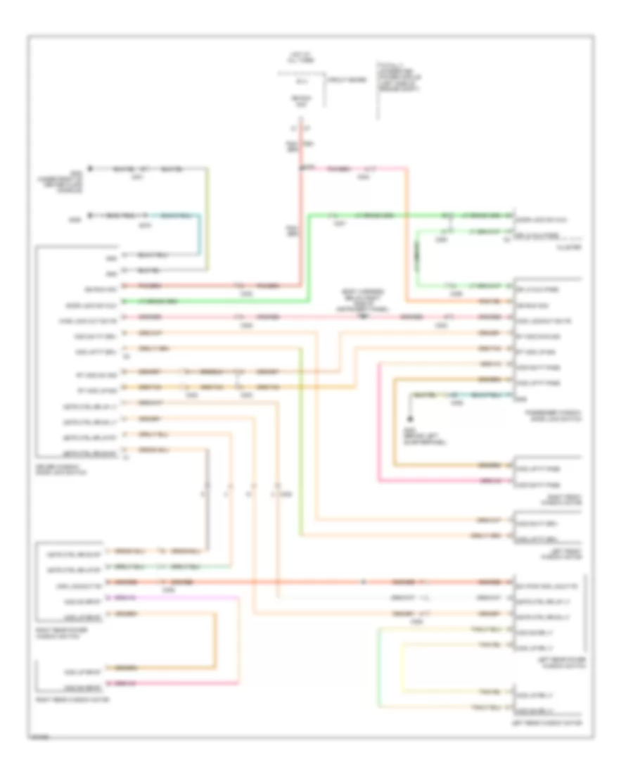 Power Windows Wiring Diagram for Dodge Caliber Heat 2010