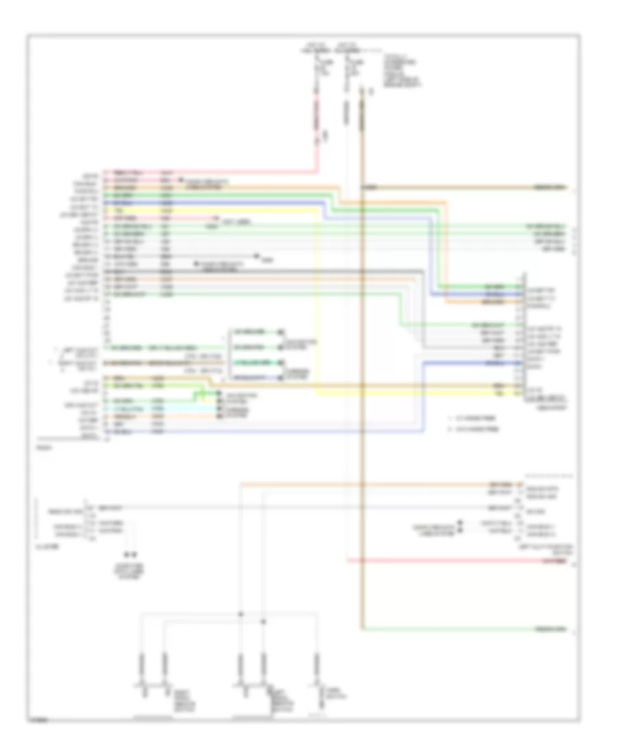 Radio Wiring Diagram 1 of 2 for Dodge Caliber Heat 2010