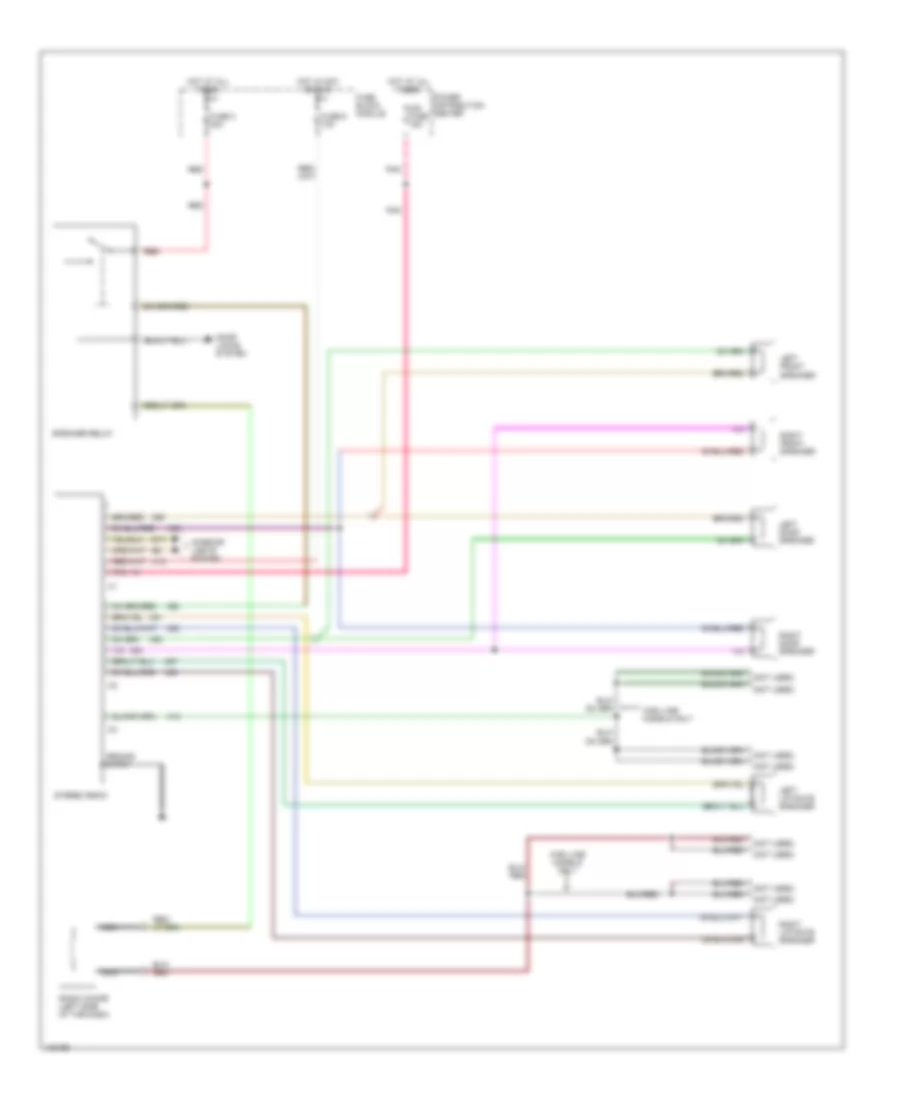 Radio Wiring Diagrams with Name Brand Speakers for Dodge Caravan LE 1995