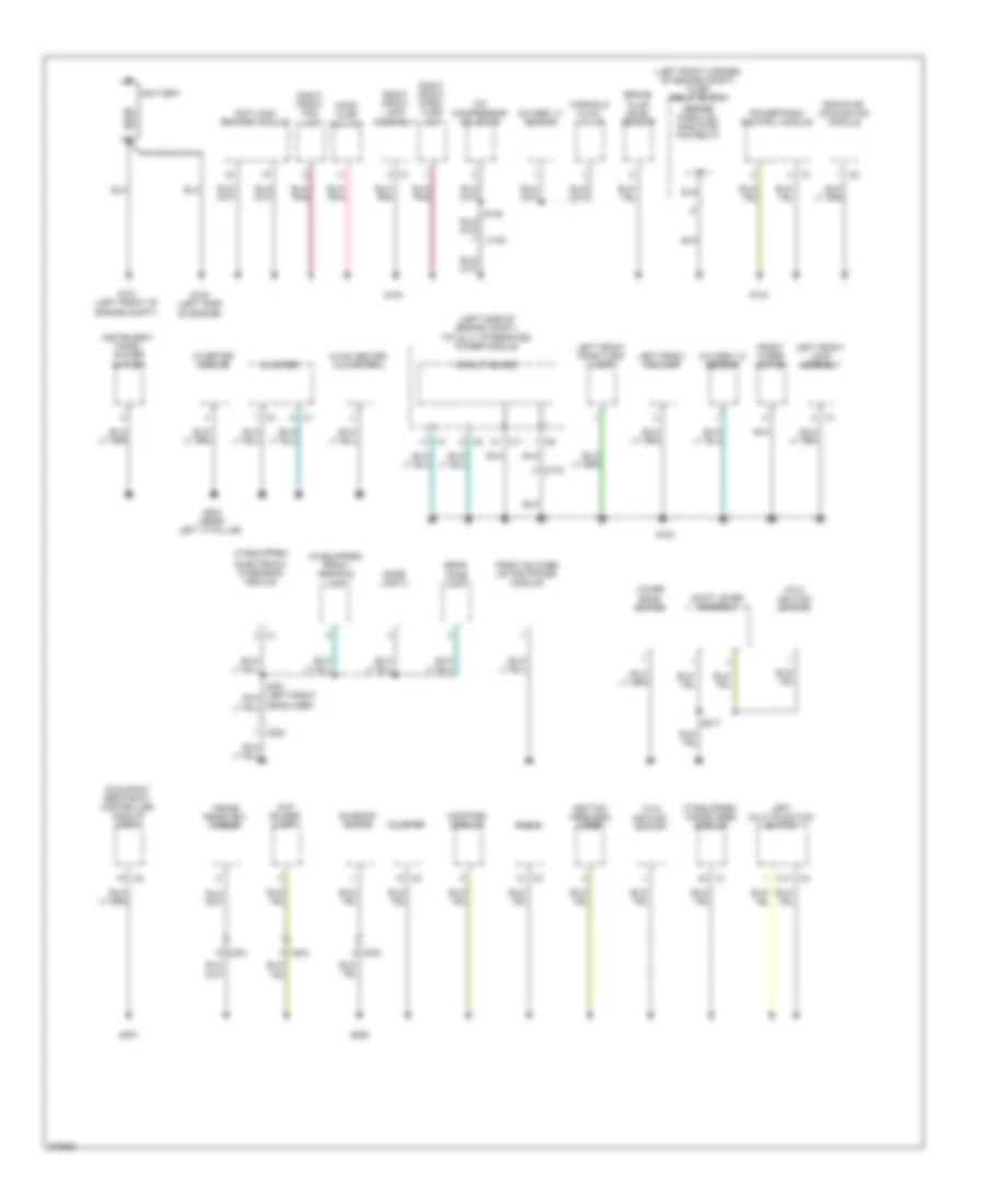 Ground Distribution Wiring Diagram 1 of 2 for Dodge Caliber Mainstreet 2010