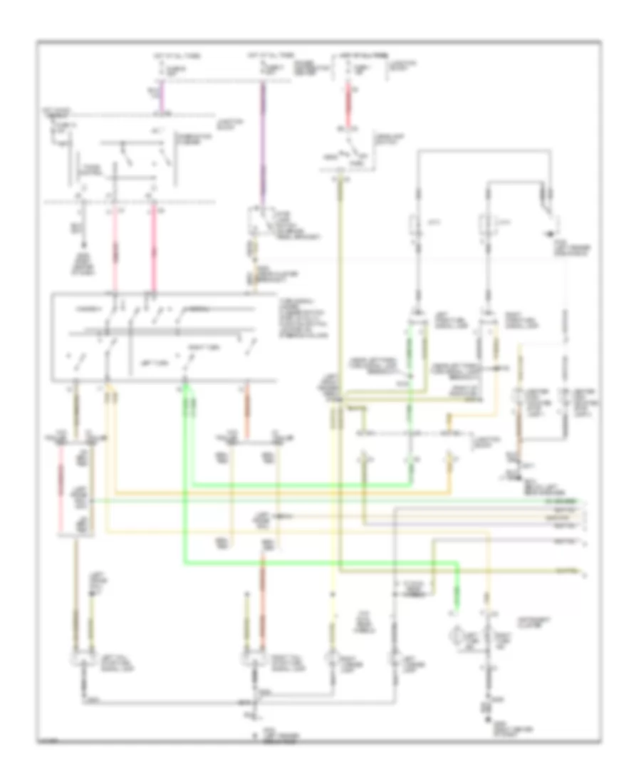 Exterior Lamps Wiring Diagram 1 of 2 for Dodge Cab  Chassis R1998 2500