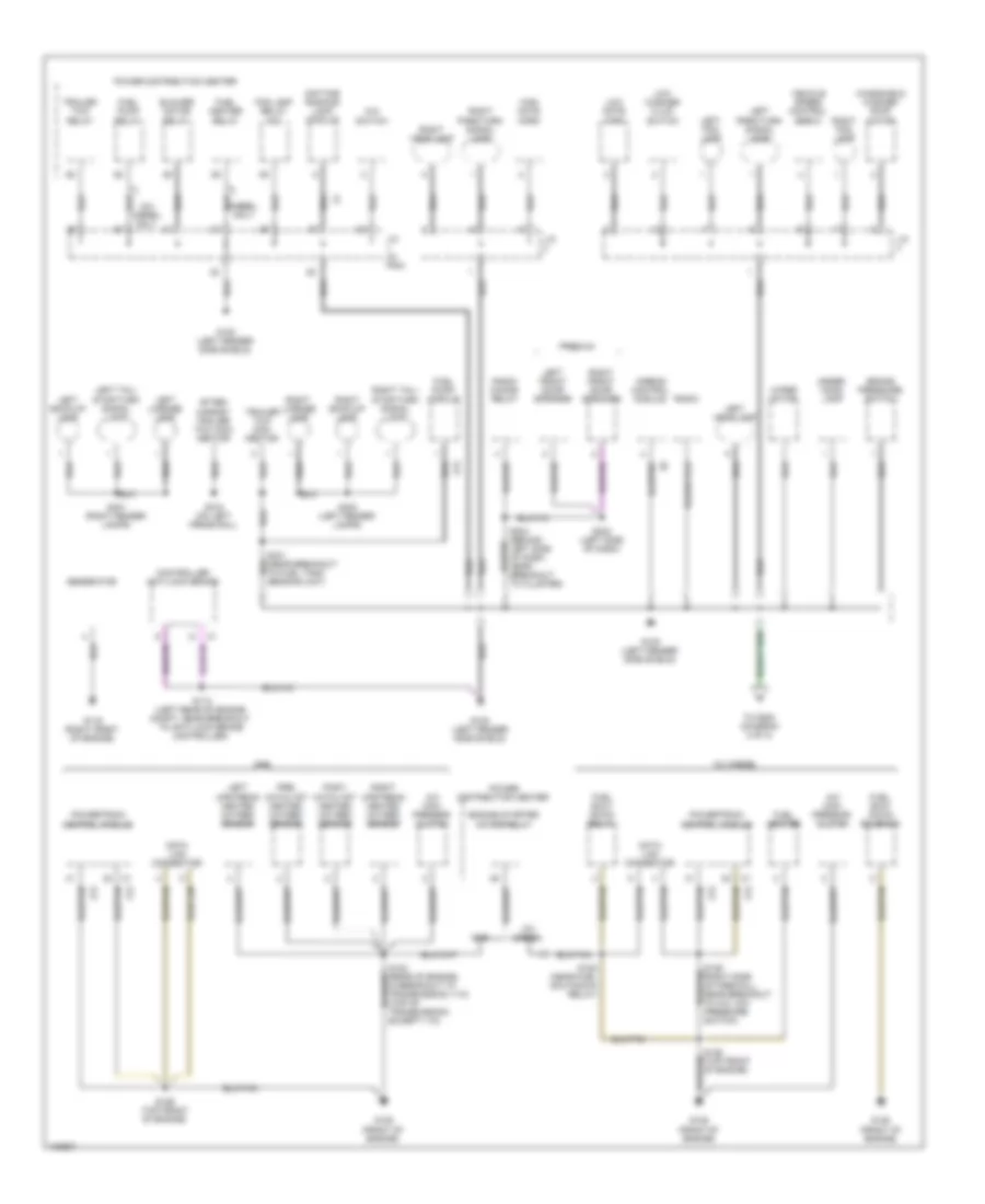 Ground Distribution Wiring Diagram 1 of 2 for Dodge Cab  Chassis R1998 2500