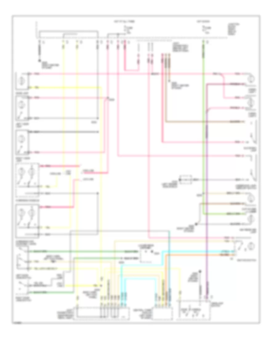 Courtesy Lamp Wiring Diagram for Dodge Cab  Chassis R1998 2500