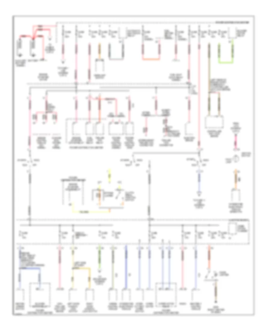 Power Distribution Wiring Diagram 1 of 3 for Dodge Cab  Chassis R1998 2500