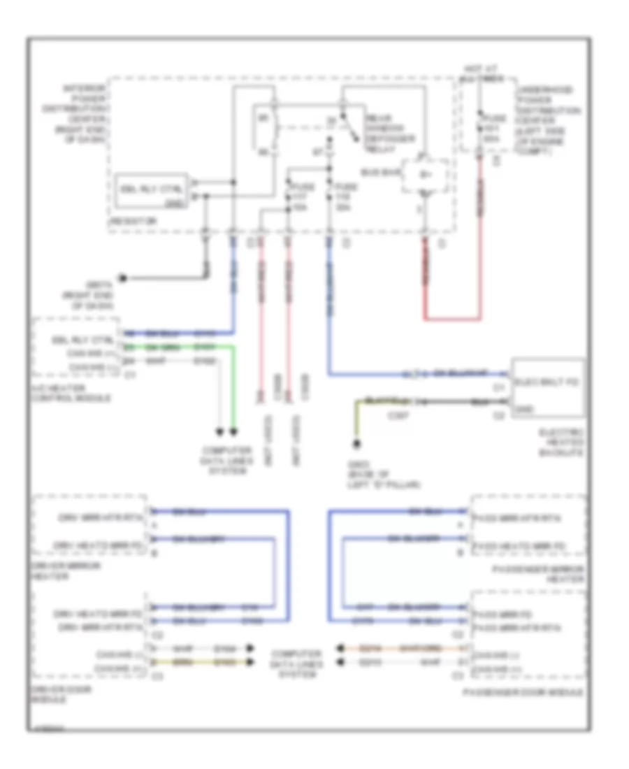 Defoggers Wiring Diagram for Dodge Journey AVP 2013