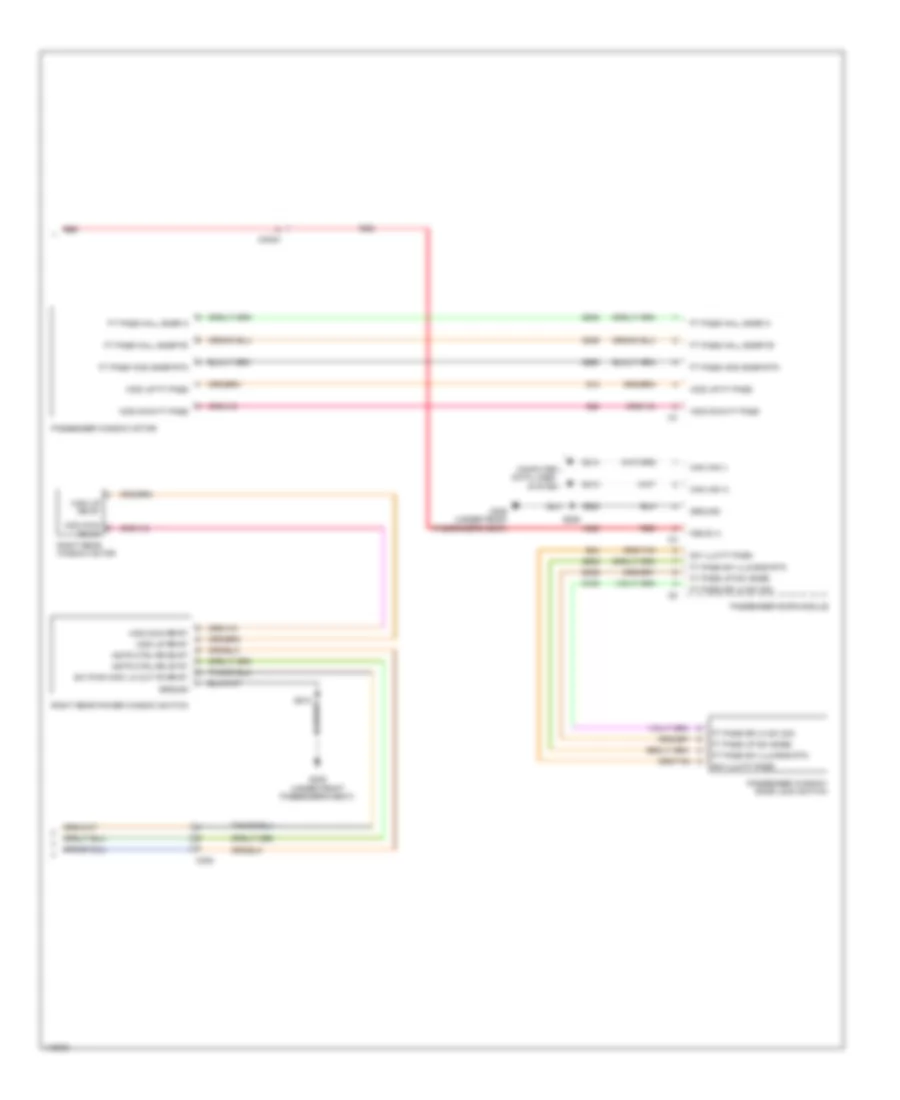 Power Windows Wiring Diagram (2 of 2) for Dodge Journey AVP 2013
