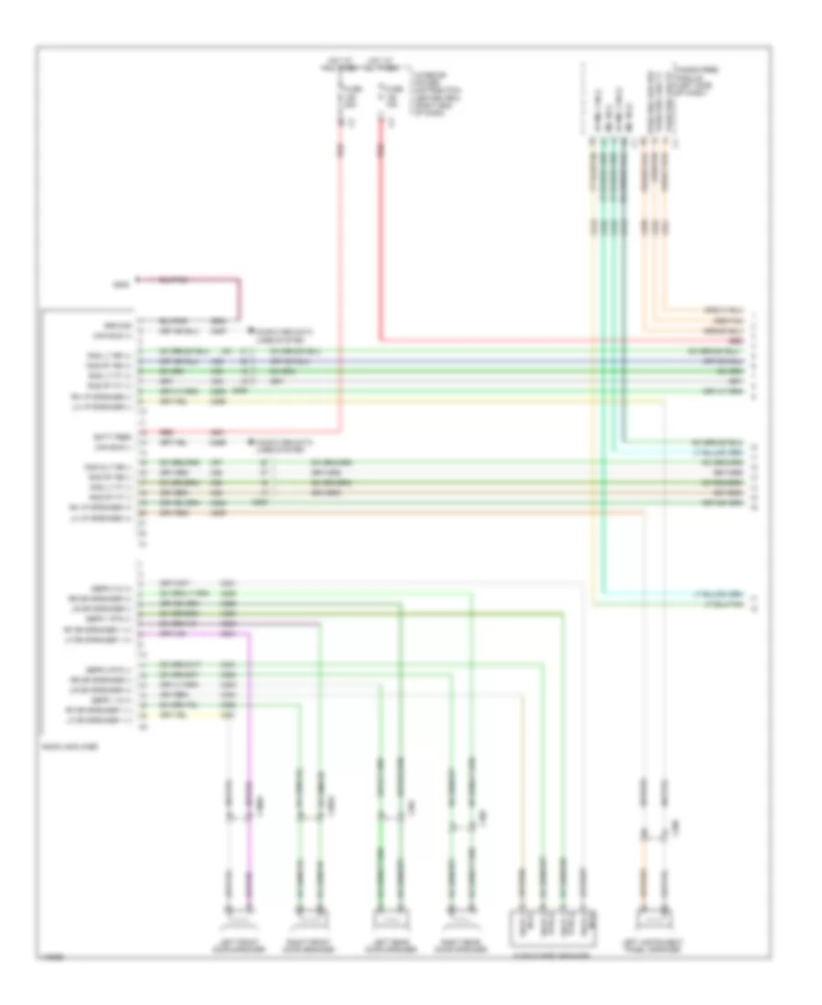 Radio Wiring Diagram, Premium (1 of 3) for Dodge Journey AVP 2013