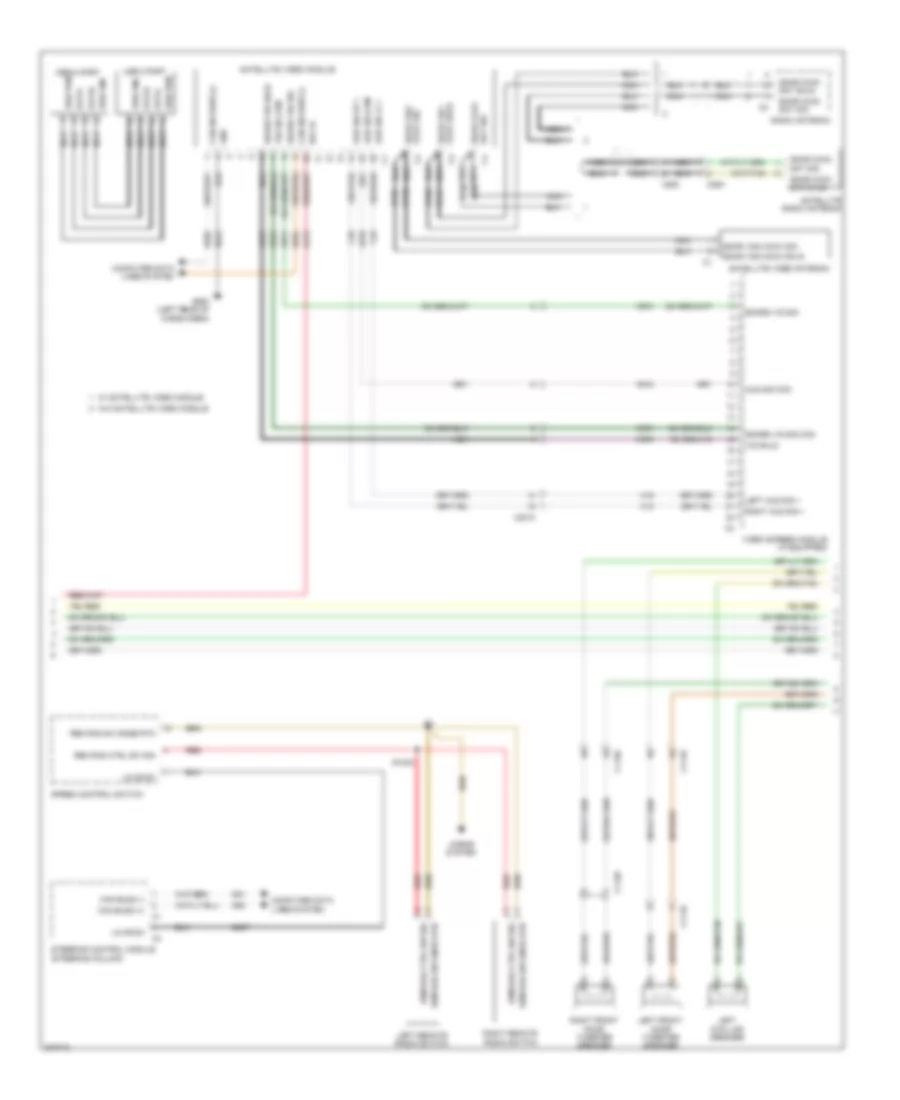 Navigation Wiring Diagram (2 of 3) for Dodge Durango Citadel 2011