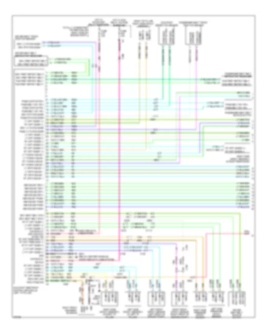 Supplemental Restraints Wiring Diagram 1 of 2 for Dodge Durango Citadel 2011