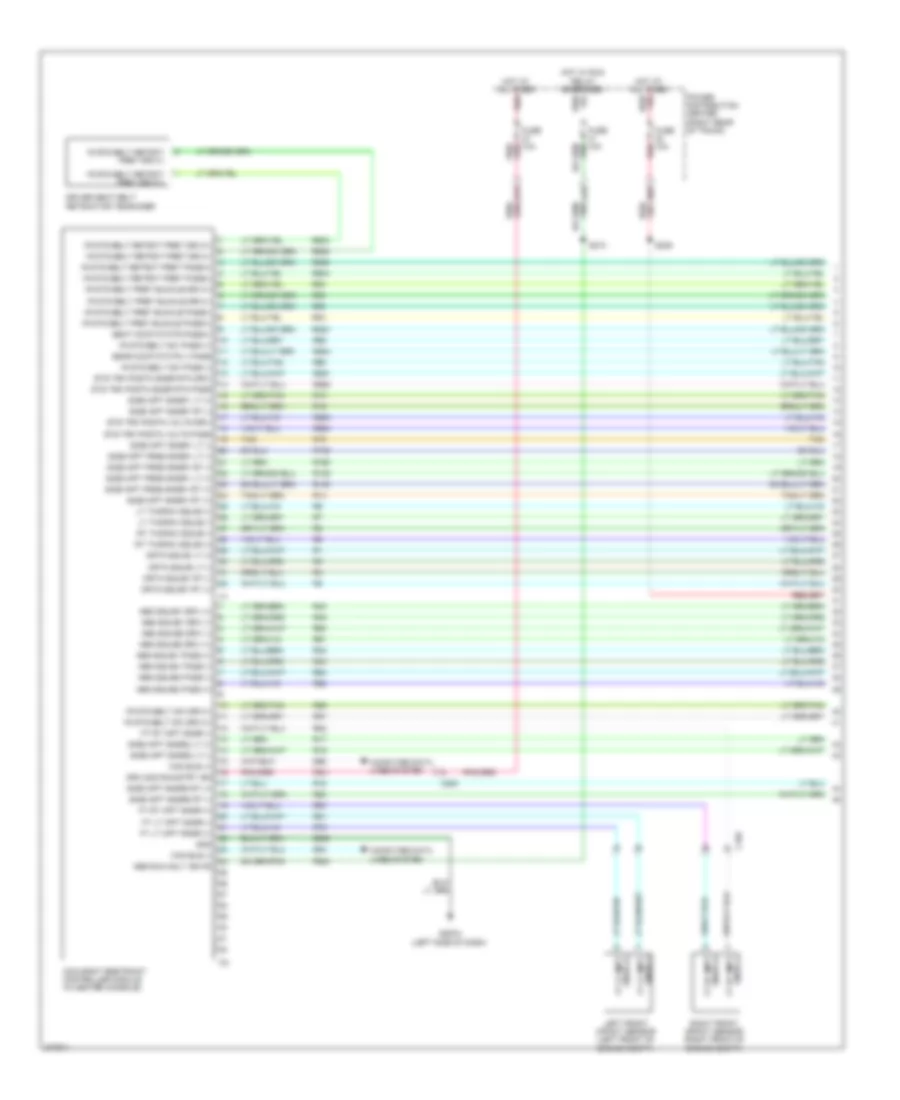 Supplemental Restraints Wiring Diagram 1 of 3 for Dodge Challenger SRT 8 2012