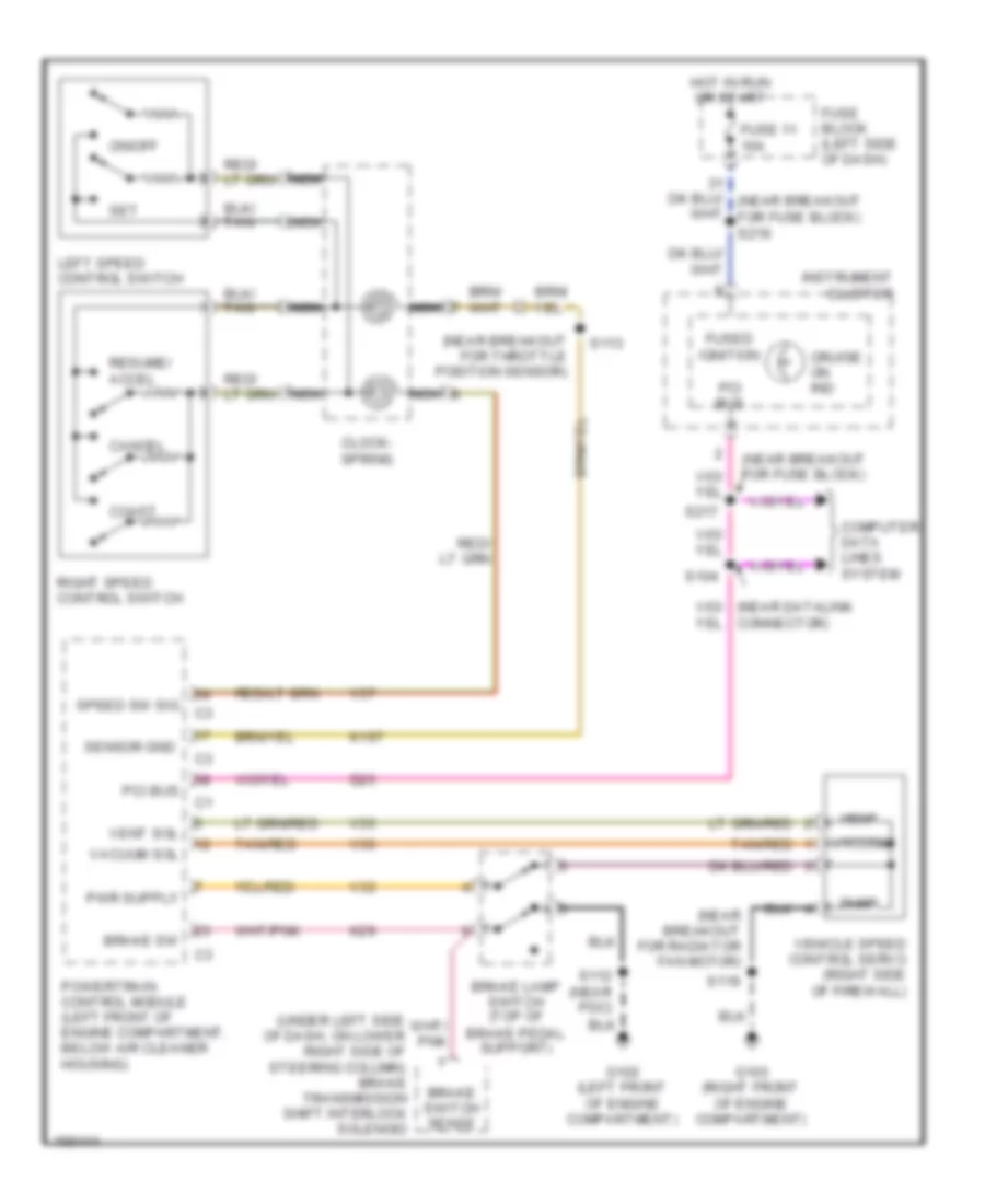 Cruise Control Wiring Diagram for Dodge Neon R T 2003