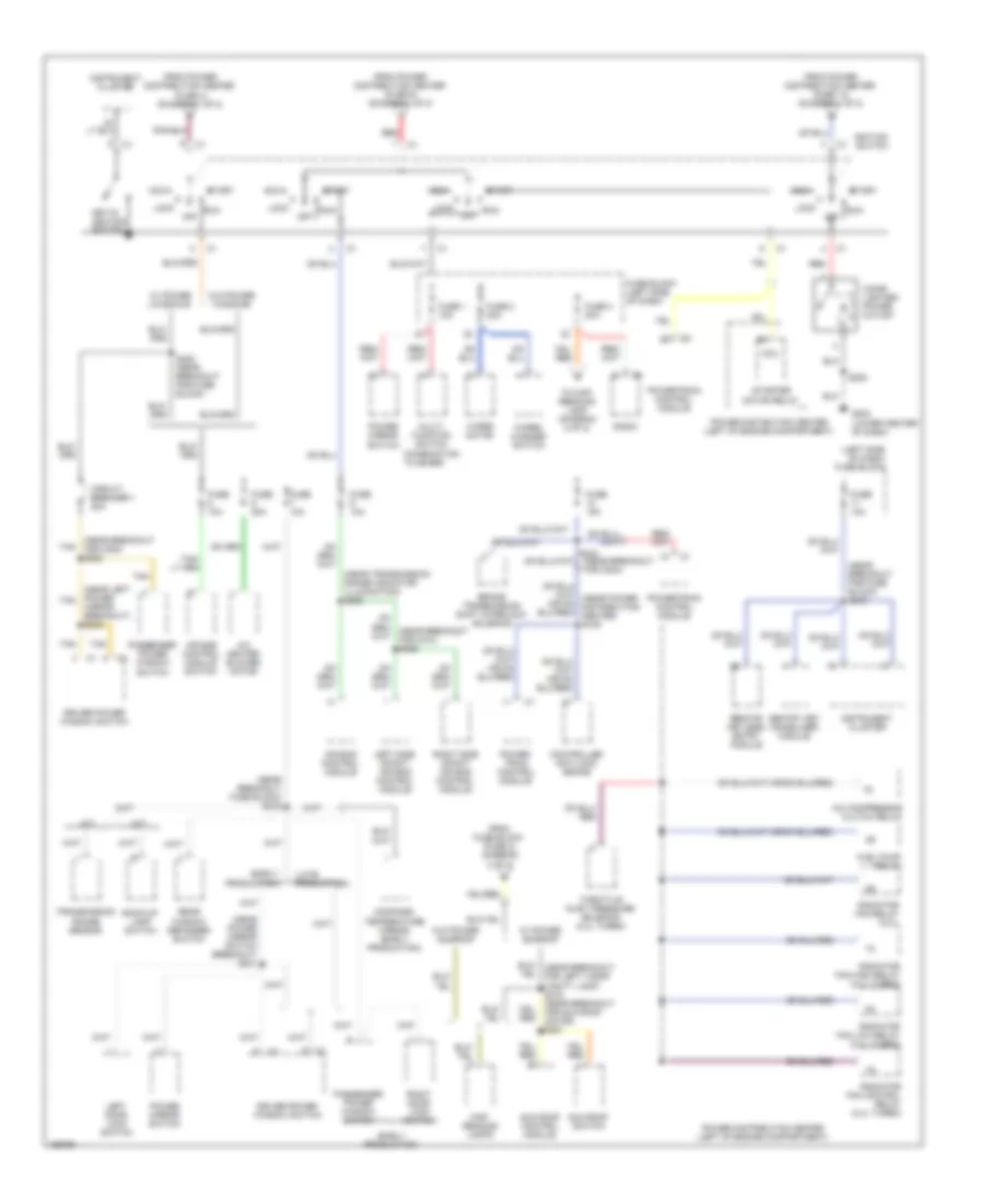 Power Distribution Wiring Diagram (2 of 2) for Dodge Neon RT 2003