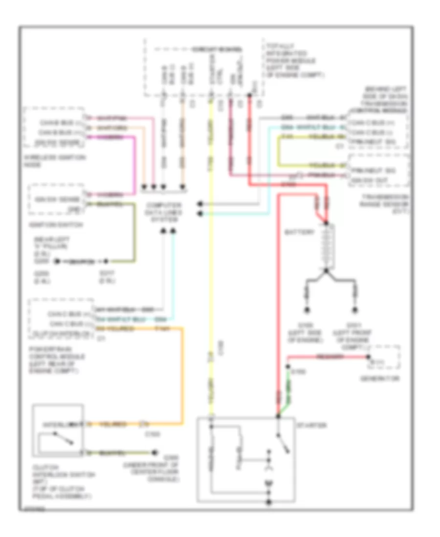 Starting Wiring Diagram for Dodge Caliber R T 2010