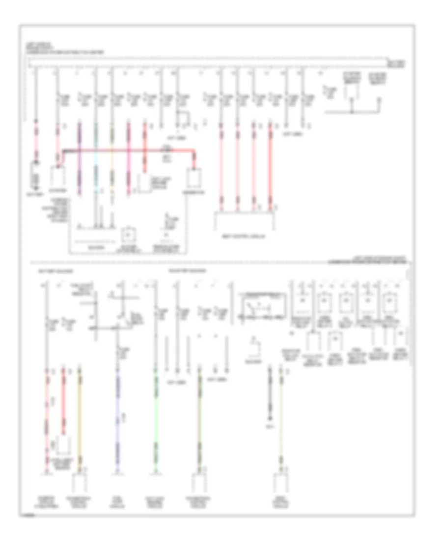 Power Distribution Wiring Diagram 1 of 4 for Dodge Journey Crew 2013