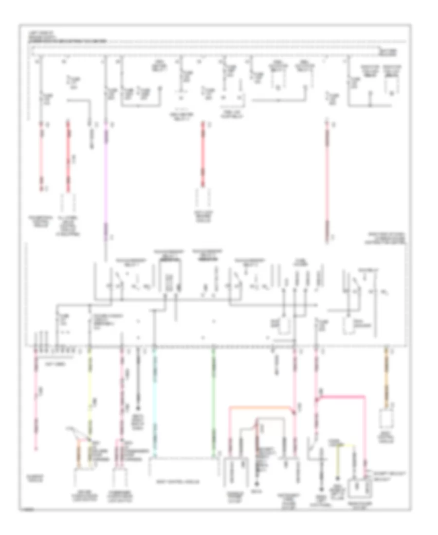 Power Distribution Wiring Diagram (2 of 4) for Dodge Journey Crew 2013