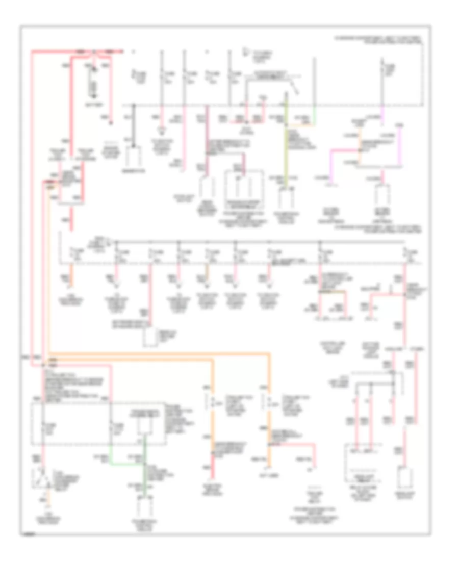 Power Distribution Wiring Diagram 1 of 3 for Dodge Ram Van B2003 1500