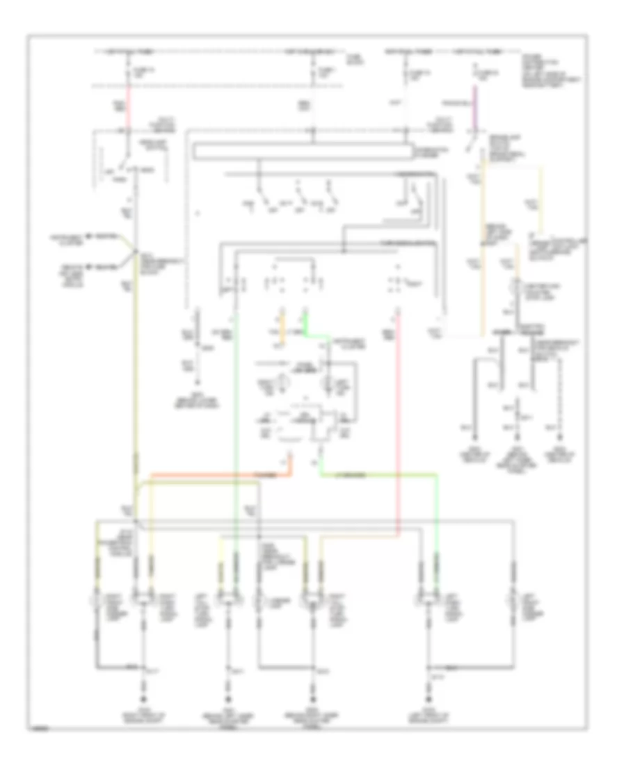 Exterior Lamps Wiring Diagram for Dodge Neon SE 2003