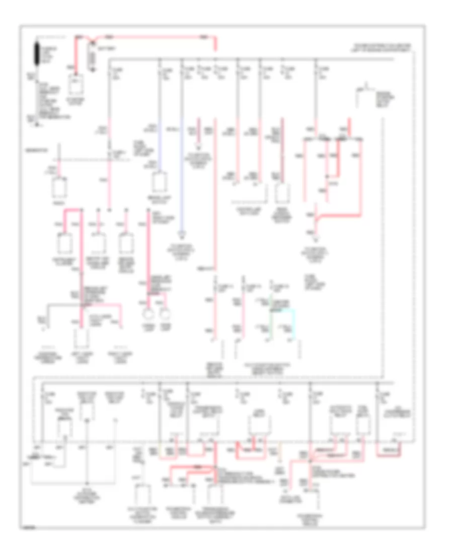 Power Distribution Wiring Diagram 1 of 2 for Dodge Neon SE 2003