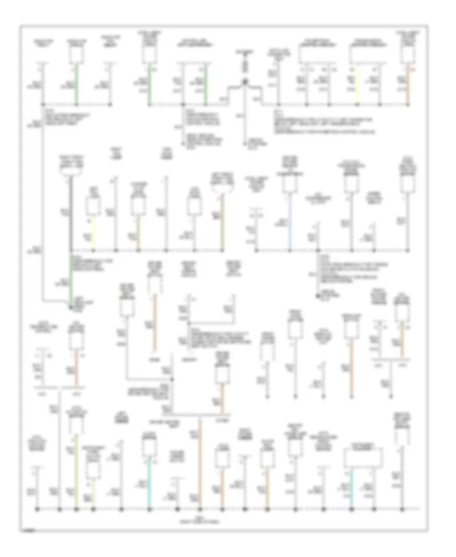 Ground Distribution Wiring Diagram 1 of 3 for Dodge Grand Caravan SE 2001