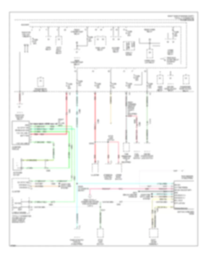 Power Distribution Wiring Diagram (2 of 4) for Dodge Durango Crew 2011