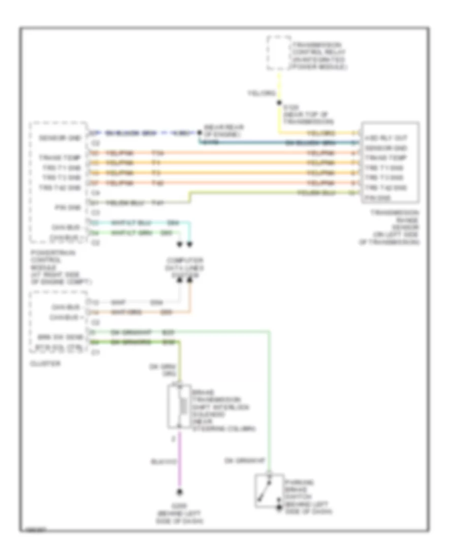 3 7L Shift Interlock Wiring Diagram for Dodge Dakota 2005