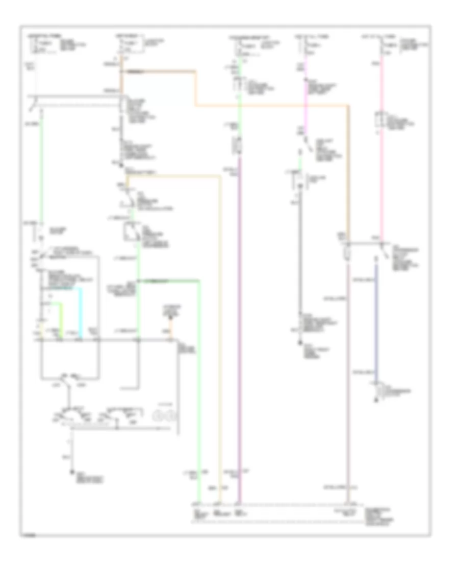 2.5L, AC Wiring Diagram for Dodge Dakota 1998