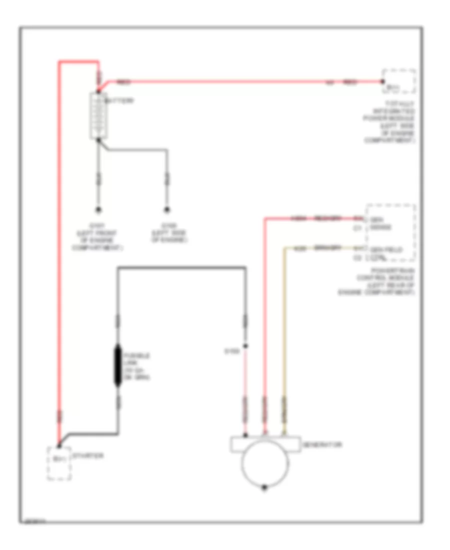 Charging Wiring Diagram for Dodge Caliber R T 2007