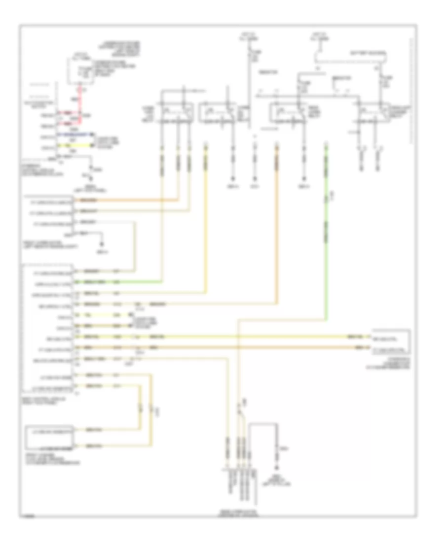 Электросхема стеклоочистителя, дворников и омывателя для Dodge Journey R/T 2013
