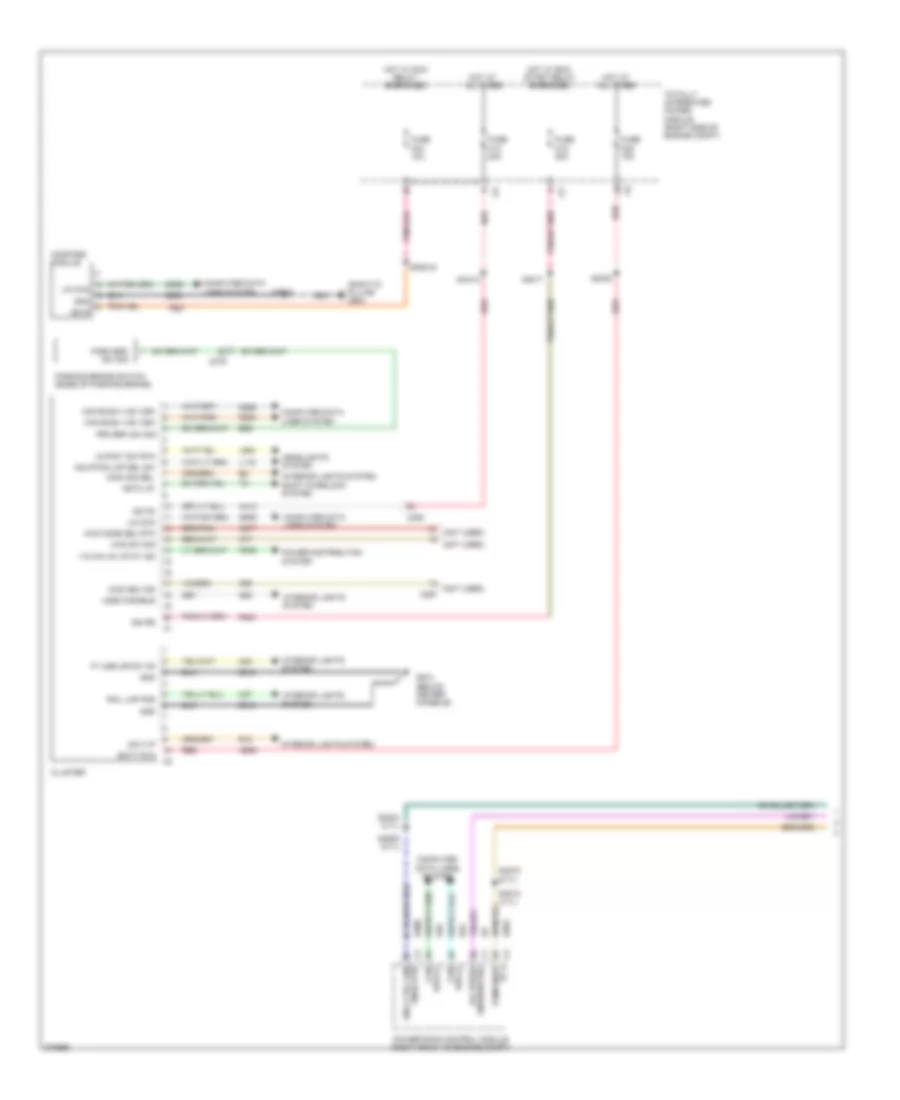 Instrument Cluster Wiring Diagram 1 of 2 for Dodge Durango Express 2011