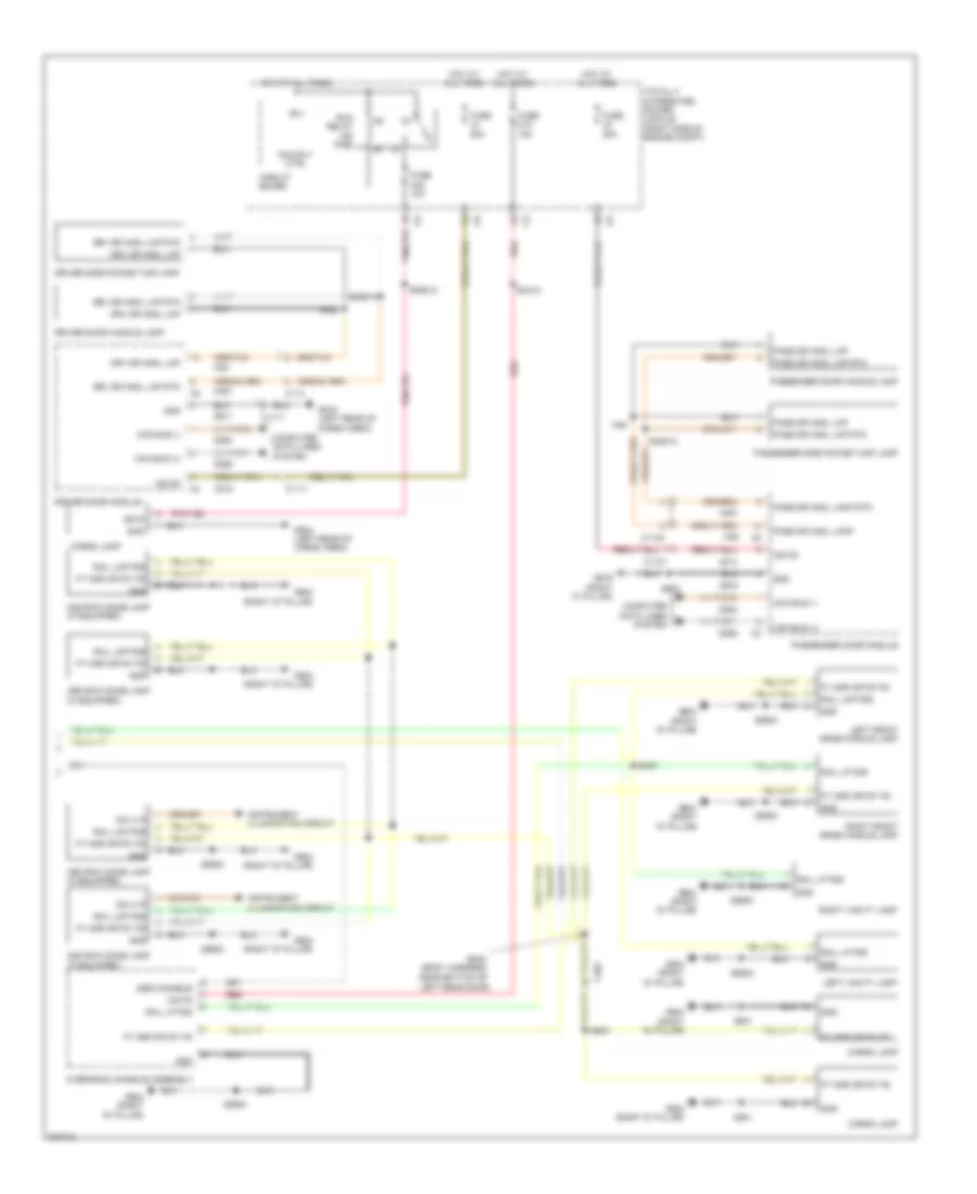 Courtesy Lamps Wiring Diagram 2 of 2 for Dodge Durango Express 2011