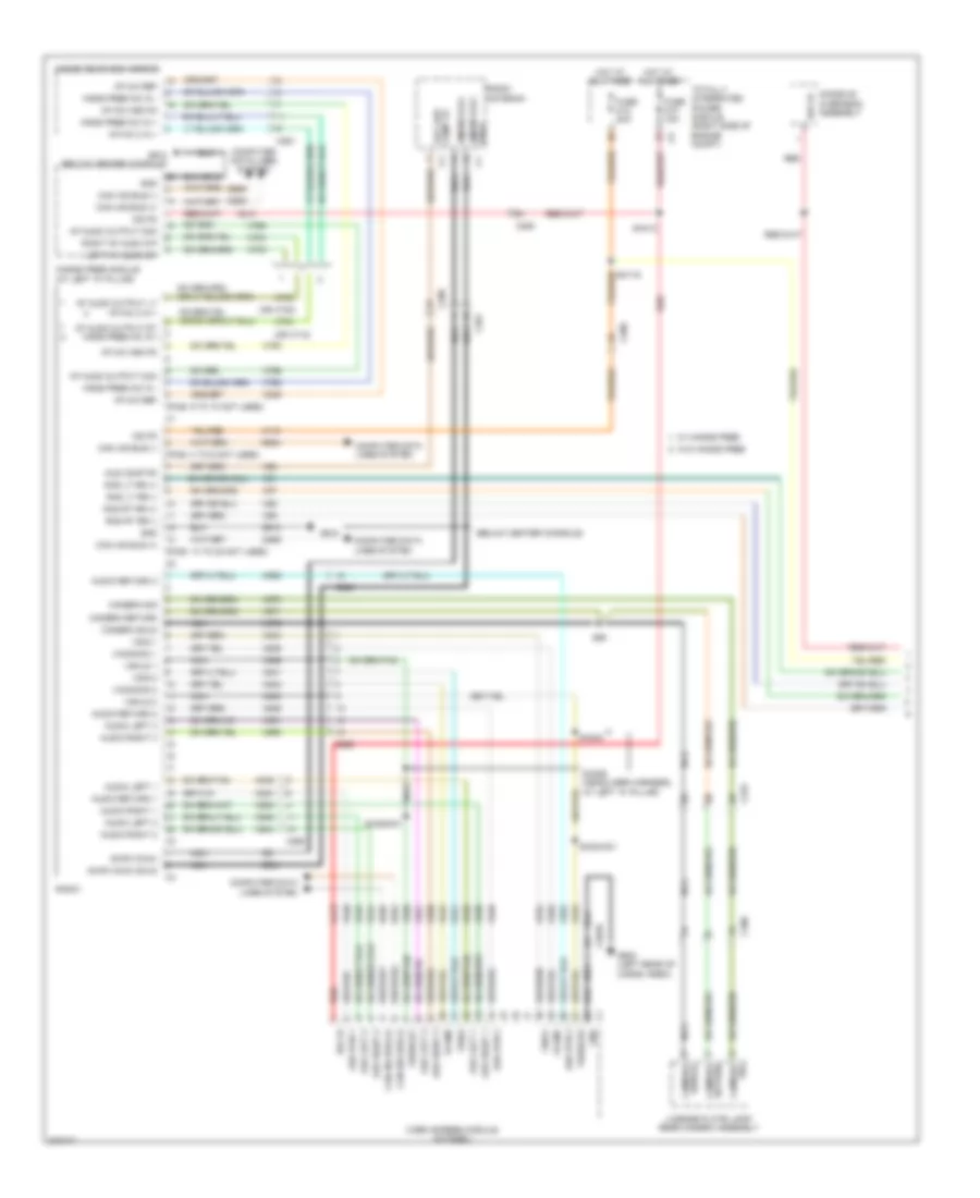 Navigation Wiring Diagram (1 of 3) for Dodge Durango Express 2011