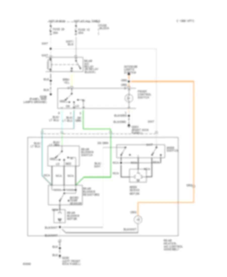 Rear A C Wiring Diagram for Dodge Grand Caravan SE 1995