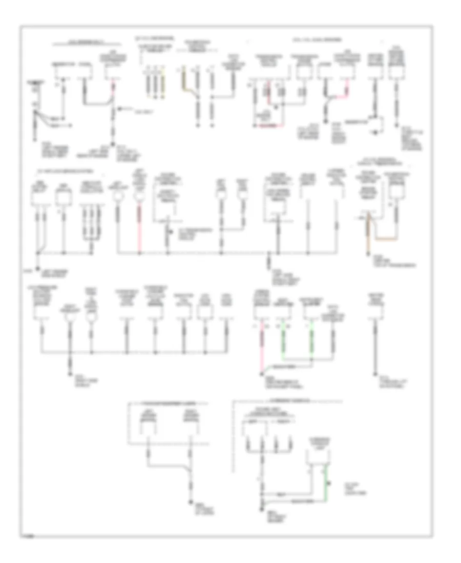 Ground Distribution Wiring Diagram 1 of 2 for Dodge Grand Caravan SE 1995