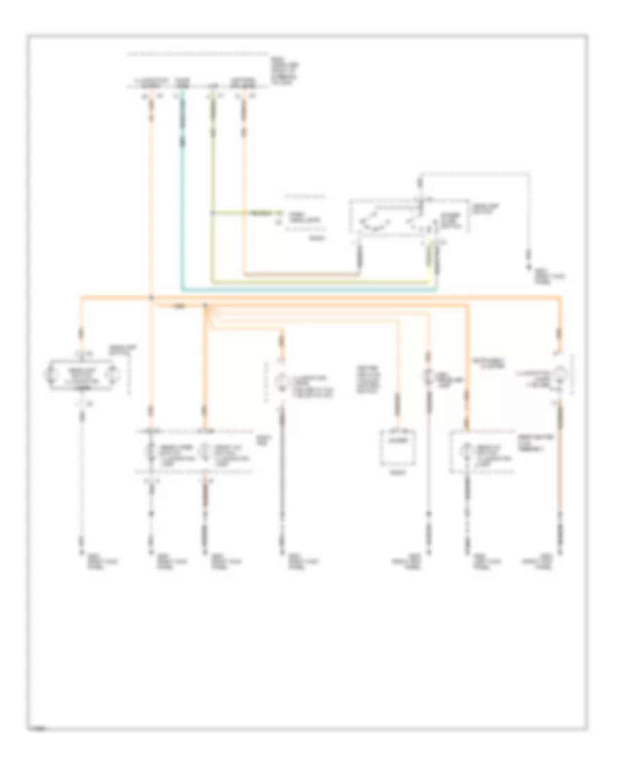 Instrument Illumination Wiring Diagram for Dodge Grand Caravan SE 1995