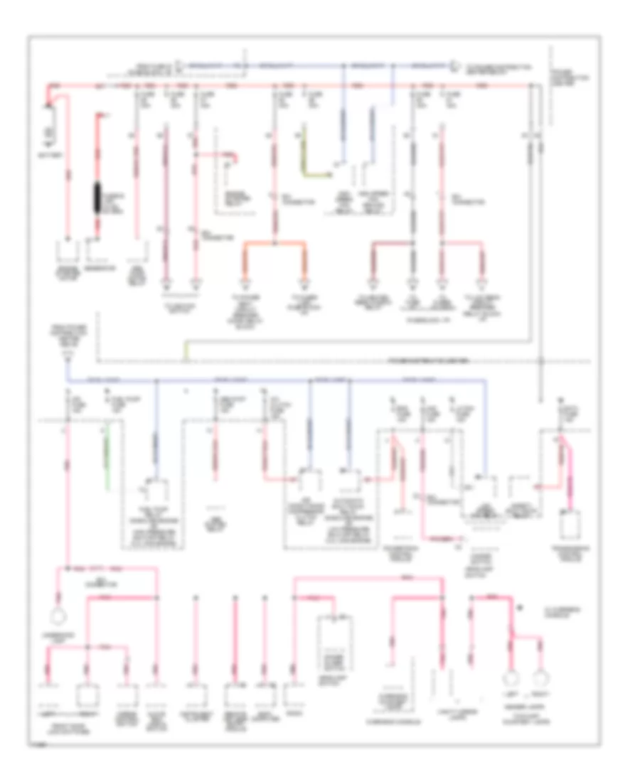 Power Distribution Wiring Diagram 1 of 4 for Dodge Grand Caravan SE 1995