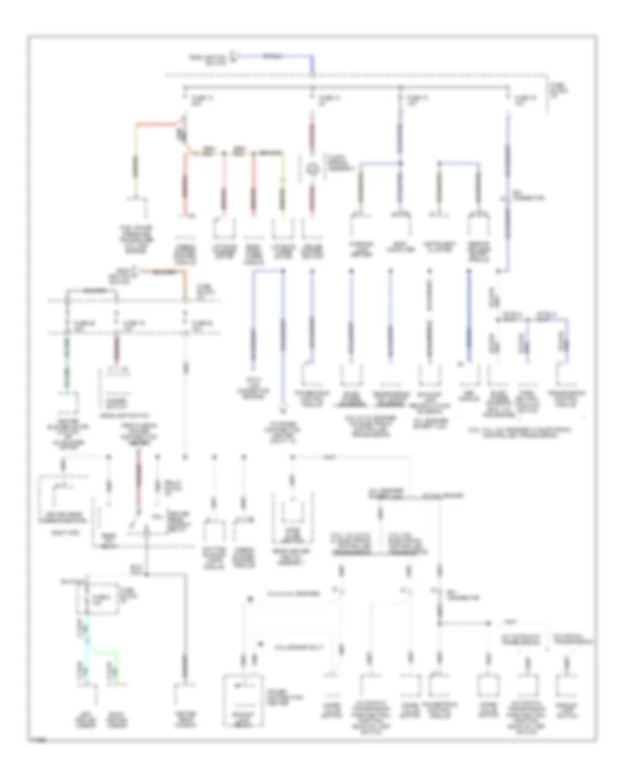 Power Distribution Wiring Diagram 3 of 4 for Dodge Grand Caravan SE 1995